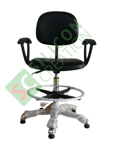 High ESD Chair with Footrest and Armrest